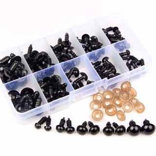 Set 10 mắt thú bông làm đồ handmade, size 5-12cm có chốt
