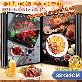 Bìa menu sổ menu kích thước a4, menu da cao cấp gập đôi,bìa lá menu cao cấp a4,phong cách, đẹp