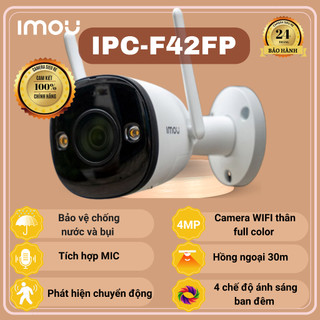 Camera wifi Imou ngoài trời F42FP Có Màu Ban Đêm 4.0MP Siêu Nét F42FP 4MP  Hàng Chính Hãng Bảo Hành 24 Tháng