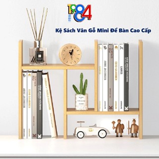 Kệ sách gỗ mini LOẠI XỊN để bàn đa năng loại cao cấp, decor bàn làm việc