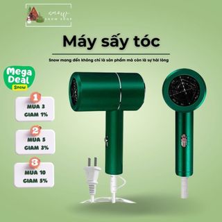 Máy sấy tóc 2 chiều nóng lạnh công suất lớn 2300W nhanh khô tóc, 3 chế độ sấy chăm sóc tóc chuẩn salon, tặng kèm mỏ vịt
