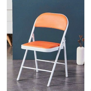 Ghế Gấp Decor Phòng Ghế Gấp Gọn Văn Phòng Ghế Đệm Tựa Lưng Bọc Da Êm Ái Khung Thép Sơn Tĩnh Điện