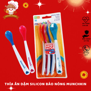 Thìa Ăn Dặm Silicon Báo Nóng Munchkin