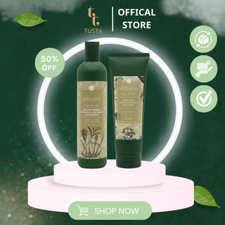 Combo dầu gội gừng trắng và dầu xả gừng trắng Weilaiya Ginger Shampoo 400ml hỗ trợ giảm rụng tóc, kích thích mọc tóc