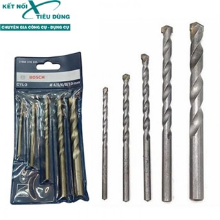 Bộ Mũi khoan tường Concrete 4/5/6/8/10 Bosch Kết Nối Tiêu Dùng 2608578155