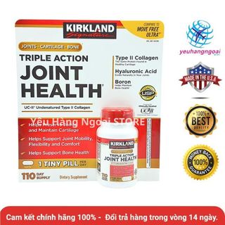 Viên uống bổ xương khớp Triple Action Joint Health 110 viên.