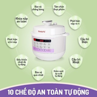 Nồi áp suất điện Masuto MSPC05 dung tích 5L công suất 1000W 10 chức năng nấu dễ tháo lắp vệ sinh
