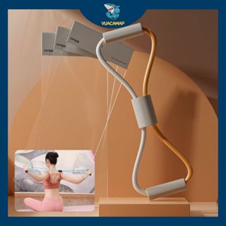 Dây kéo tập gym,dây kháng lực số 8, tập lưng và chân tiện lợi, nhỏ gọn nhiều màu sắc - Vuacamap