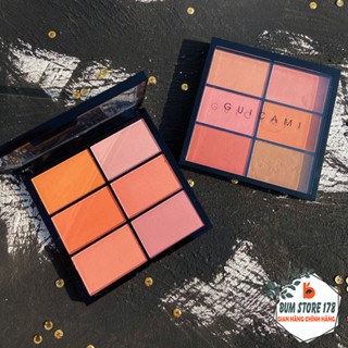 Bảng Má Hồng Guicami 6 Ô Tone Cam Đào Nhẹ Nhàng Nữ Tính, Phấn Hồng Má Mịn Lì Giúp Làn Da Tươi Sáng Rạng Ngời Tự Nhiên.