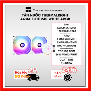 Tản nhiệt nước thermalright aqua elite 240 black/ white argb