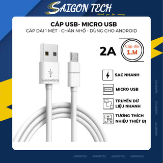 Dây Cáp Sạc Nhanh Micro USB 1.1M Dùng Cho Điện Thoại, Máy Tính Bảng, Đồng Hồ, Thiết bị Gia Dụng