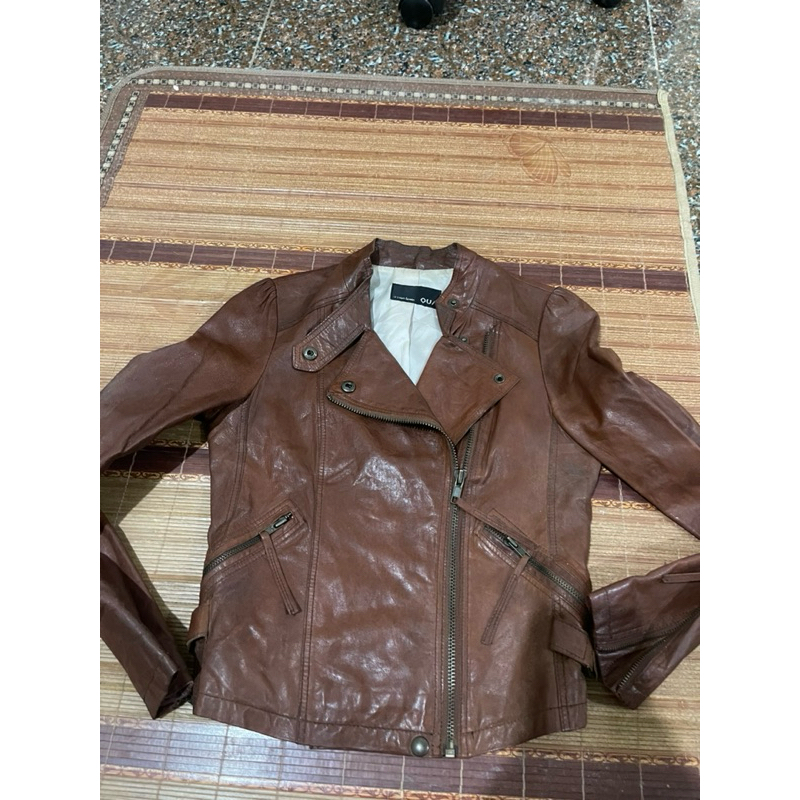 áo vét da thật của nữ