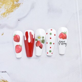 Sticker hoa quả dán móng mẫu mới