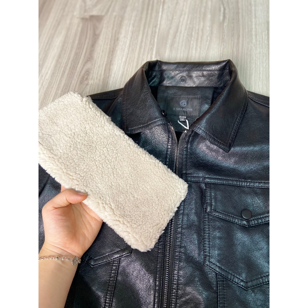 Áo da Quảng Châu cao cấp ,áo khoác da nam chất liệu da Dê cao cấp chống nhăn , chống nước hot nhất 2021