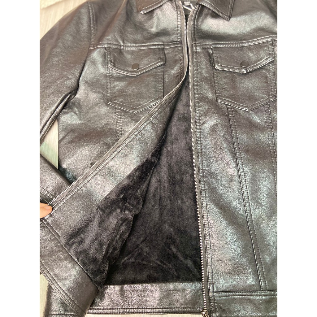 Áo da Quảng Châu cao cấp ,áo khoác da nam chất liệu da Dê cao cấp chống nhăn , chống nước hot nhất 2021