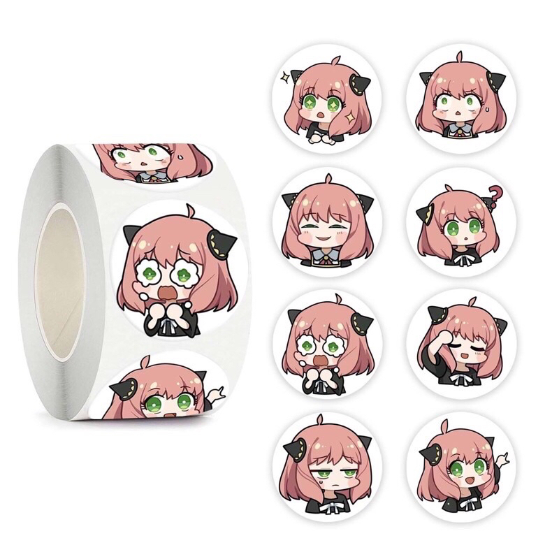 Sticker cuộn 500 hình dán One Piece /Naruto /Sanrio /Pokemon /Conan/Sakura card captor