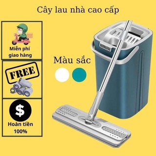 Bộ lau nhà tặng kèm 2 chổi lau