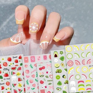 Sticker hoa quả dán móng mẫu mới