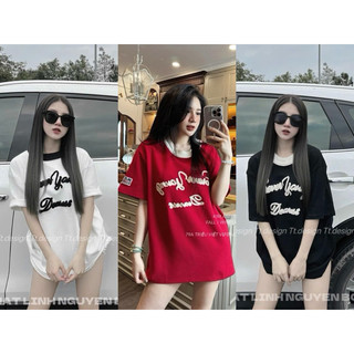 Áo Phông Cổ Bo Viền Len Thêu Chữ Nổi Chất Cotton Loại 1