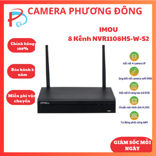 Đầu ghi camera ip wifi imou 8 kênh nvr1108hs-w-s2 - hàng chính hãng