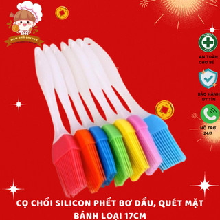 Cọ Chổi Silicon Phết Bơ Dầu, Quét Mặt Bánh loại 17cm