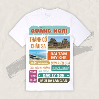 Áo thun unisex 63 Tỉnh Thành Quảng Ngãi - Đảo Lý Sơn
