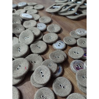 sét 10 Nút dẹt 18mm (khuy mắt cáo)(cúc mắt cáo)