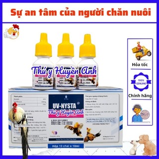 Uv - nysta chai 10ml cho gà đá nấm diều, nấm phổi, nấm họng, đẹn miệng