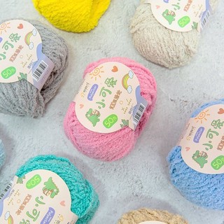 Len bông xù xiaoke cuộn 50g