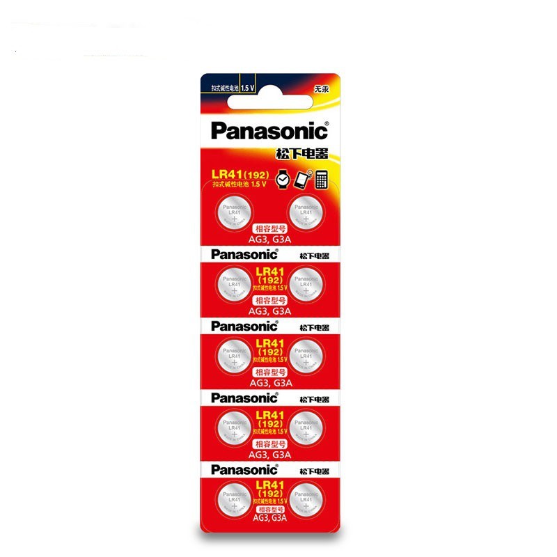 Pin cúc áo Panasonic AG3 LR41 A76 Alkaline cho đồng hồ, thiết bị điện tử