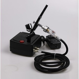  Máy nén khí mini kèm súng phun sơn Airbrush HD-130 - Máy phun sơn mini 