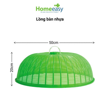 Lồng Bàn Nhựa Thái Lan Homeeasy - Kích Thước 50x20cm - Giao Màu Ngẫu Nhiên