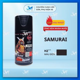 Sơn chịu nhiệt pô xe Samurai H2 màu đen chống cháy đến 600 độ C trong một thời gian dài