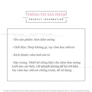 Kìm bấm móng giả - kìm bấm móng siêu bén