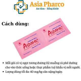 Đường ăn kiêng Aspamic Domesco Hộp 100 gói