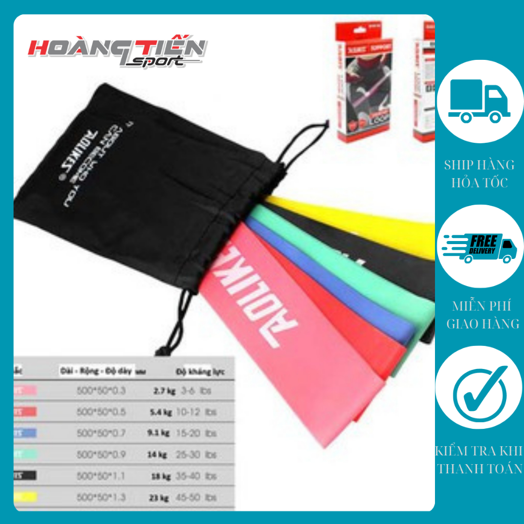 Dây kháng lực MiniBand AOLIKES (6 sợi)