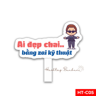 Hashtag công ty, biển chụp hình công ty