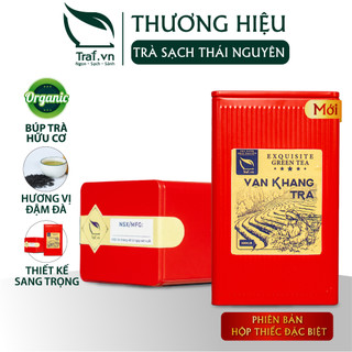 Trà đinh thái nguyên , Vạn Khang Trà , hộp thiếc 100gram - trà ngon Thái Nguyên