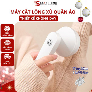 Máy cắt lông xù quần áo không dây đa năng, cắt lông xù hút bụi tặng kèm 1 lưỡi dao thay thế