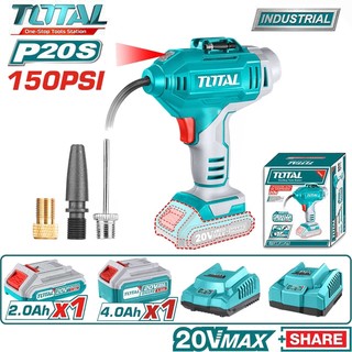 MÁY BƠM HƠI CẦM TAY DÙNG PIN TOTAL 20V TACLI2001/TACLI2018