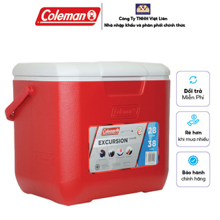 Thùng giữ lạnh coleman 3000002001 - 28.4l - đỏ
