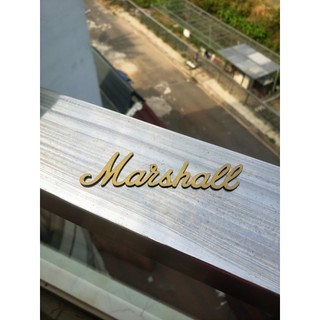 Logo marshall, chữ marshall, chữ inox, logo loa cắt bằng laser siêu chuẩn, siêu đẹp từ shop Harrison
