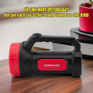 Đèn pin xách tay 2 chức năng Sunhouse SHE-8100, Siêu sáng, 16 mắt LED x 0.5W, giá tốt, bảo hành 12 tháng