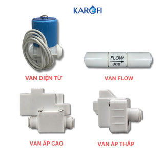 Combo Linh kiện máy lọc nước (BH 1 đổi 1) Van Điện Từ, Van Áp Cao, Van Áp Thấp, Van Flow Thải cho máy RO