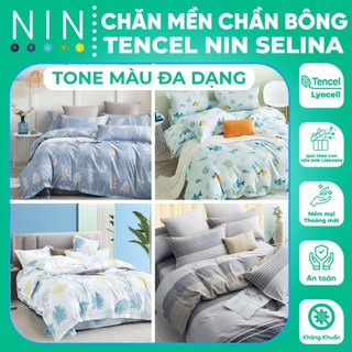 Chăn Mền tencel chần bông NIN Selina mát lạnh 220x230cm nhiều màu đẹp mẫu mới 2023 | 2m2x2m3 và 1m6x2m