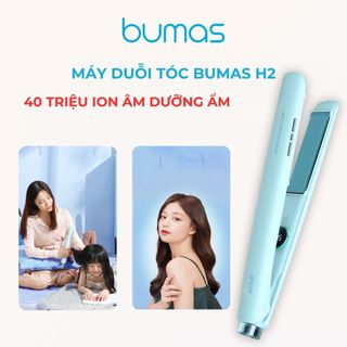 Máy Duỗi Uốn Tóc BUMAS H2 - Tóc Luôn Thẳng Mượt Bằng Tác Động Nhiệt, Chăm Sóc Tóc Với Ion Âm