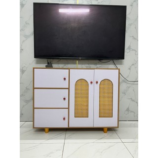 Tủ giày 5 cánh mây, tủ giày gỗ đa năng kt 78x100x30 chất liệu gỗ mdf