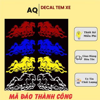 Tem con ngựa, mã đáo thành công dán xe tải, ô tô - decal dán xe, trang trí xe tải, xe ben, đầu kéo, ô tô các loại