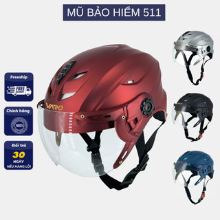 Mũ Bảo Hiểm nửa đầu có kính A760K