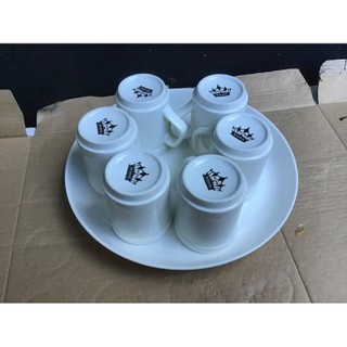 Bộ tách dĩa sứ cao cấp dùng uống trà cà phê